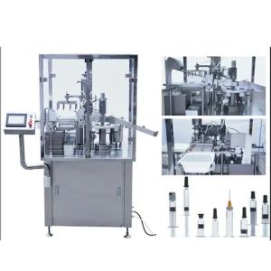 Reliable Liquid Syringe Filling Machine 0.75Mpa For 0.5-80ml With ≤±1-2% Filling