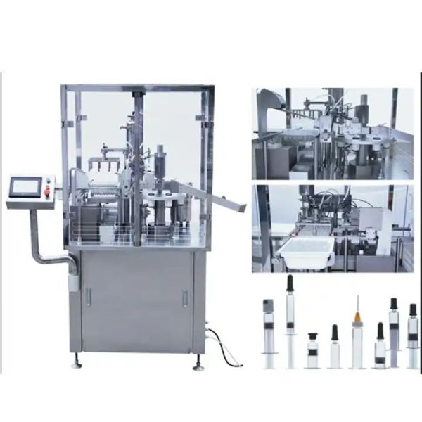 Reliable Liquid Syringe Filling Machine 0.75Mpa For 0.5-80ml With ≤±1-2% Filling