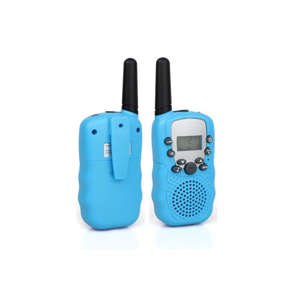 Quality 3~5KM Range Small Walkie Talkie Toy Blue Color With Loud And Clear Horn Sound wholesale