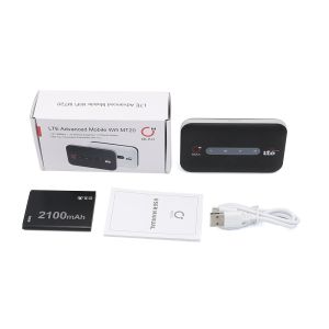 Black Mini 4G Wifi Router With Sim Card Slot Portable Wifi Modem