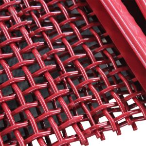 65mn Spring Wire Crimped Mesh Sand Hooked Vibrating Sieve Crusher Stone