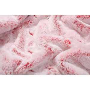 Solid Red Imitation Rabbit Fur Polyester Faux Bunny 150cm