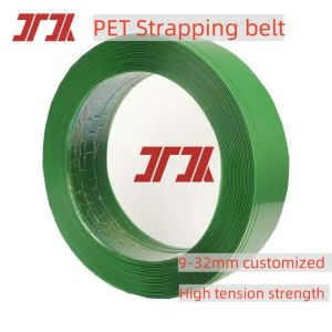 9-32mm Pet Polyester Strapping Belt For Manual Or Automatic Packing Green Black