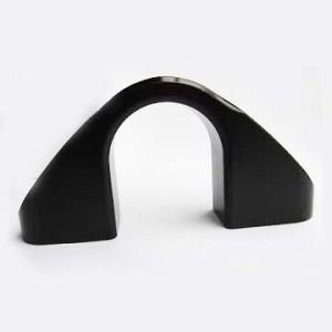 CNC machined aluminum mount anodized in black