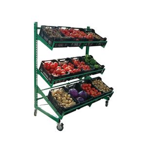 Adjustable Fruit And Vegetable Display Rack Medium Duty Customzied