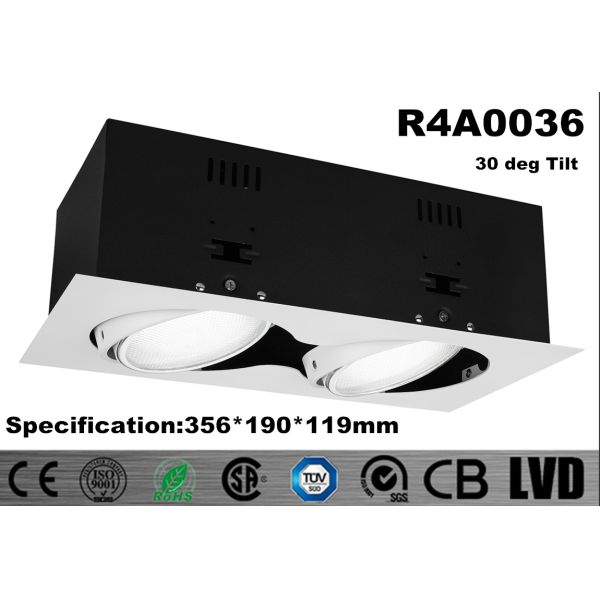 Quality GU10 Square 220V Aluminum Hotel LED Downlight Double - Head Surface Led Downlight wholesale