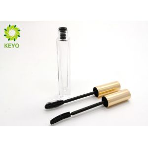 10ml Square Shape Transparent Glass Mascara Bottles With Aluminum Cap