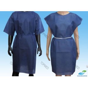 Disposable 21 G/M² 115*137cm Comfortable Hospital Gowns