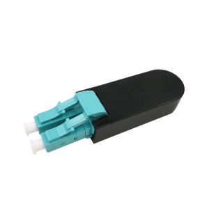 LC OM3 Duplex MM Multi Mode Fiber Optical Patch Cord Loopback Connector Adapter