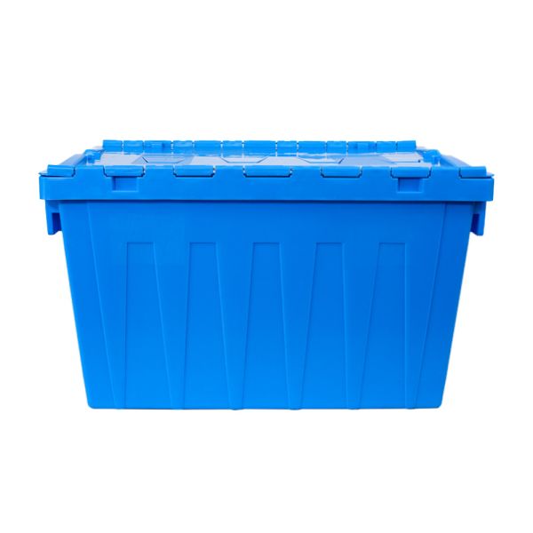 Large Distribution Stack and Nest Turnover Plastic Moving Crate with Customized