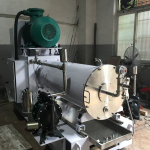 Wearable Titanium Dioxide Grinding Horizontal Bead Mill SUS304 Disc Grinding