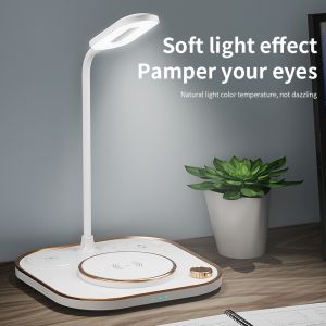 China Triple in one high-speed charging, Endless dimming night light,Multi functional wireless charger, bedside table top on sale