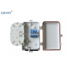 Outdoor OTB ODP Optical Fiber Terminal Box 4 Core With SC Adapter / Pigtails