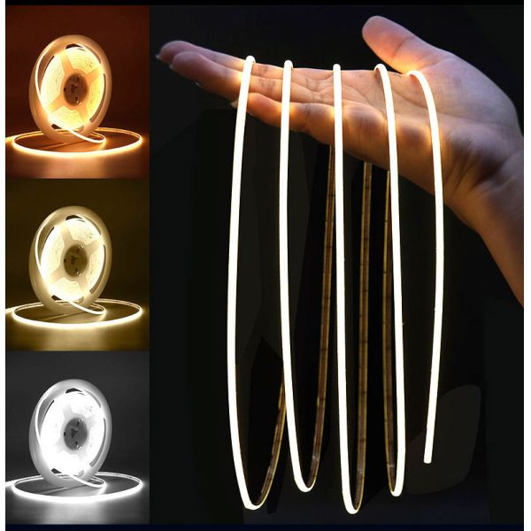 Ultra Thin Small COB LED Strip 5mm Usb Tv Backlight 12V Thin Led Light Strips