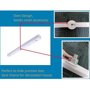 PC Material 25W 3CCT 2FT LED Linear Strip Light Fixtures for Commercial and