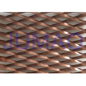 PVDF Coated Stainless Expanded Mesh , Interior Copper Expanded Metal Mesh