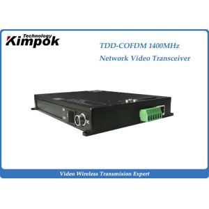 Cheap 1400Mhz COFDM IP Transmitter Wireless With 10-15Km Transmit Distance for sale