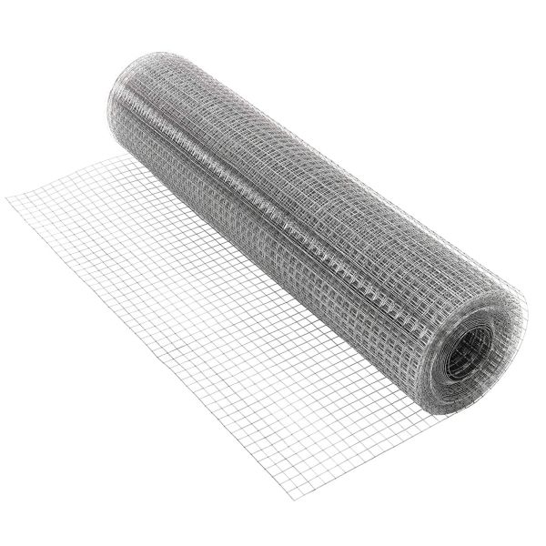 Manufacture 8 Gauge 2x2 Inch Galvanized Welded Wire Mesh Roll Silver for Rust
