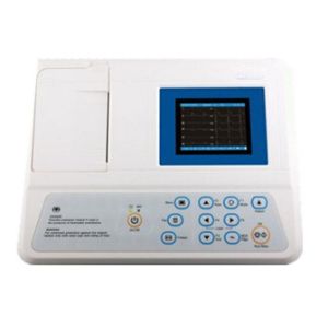 320*240 3.5 Inch Color LCD 250 Cases Storage ECG 12 Leads 50mm 1 Channel Format