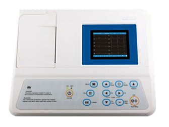 Quality 320*240 3.5 Inch Color LCD 250 Cases Storage ECG 12 Leads 50mm 1 Channel Format Recording Rechargeable Ni-MH Battery wholesale