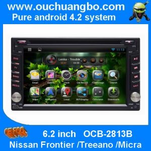 Ouchuangbo Car Multimedia Android 4.2 for Nissan Frontier /Treeano /Micra DVD