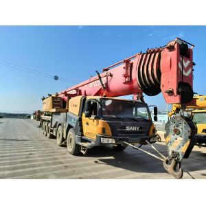 China 2016 Sany Used STC1600 Crane With A 64m Boom, An 18m Jib, And A 60-Ton Counterweight. It'S In Excellent Working Condition. on sale