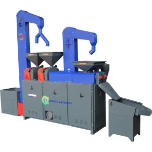 500KG PER HOUR COMPLETE BROWN RICE MILL MACHINE 220VOLT SINGLE PHASE