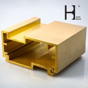 Anti Wear Brass Handrail , Smooth Surface Decorative Metal Railings