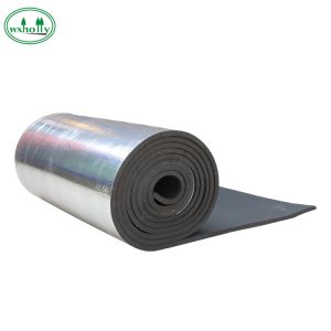 China Backed Aluminum Foil Elastic Class B1 3mm Rubber Insulation Roll on sale