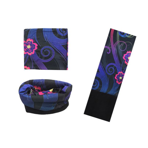 Quality Wind Resistant  Polar Bandana Flower Pattern ,  Multifunktionstuch Polar wholesale