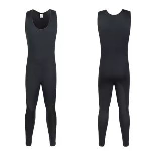 Black Sleek Scuba Diving Wetsuit 3mm Spearfishing Wetsuit For Underwater