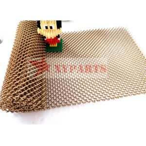 Link Type Decorative Metal Wire Mesh Curtains For Architectural Wall Cladding