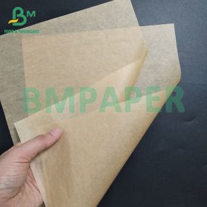 40gsm Brown Kraft Paper Greaseproof Hamburger And Sandwich Paper