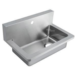 Factory Wall Mounted Hung Single Wash Trough Basin Utility Stainless Steel 304