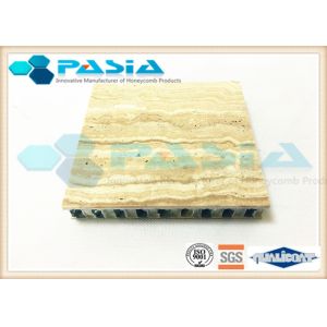 Interior Wall Design Lightweight Cladding Panels , Travertine Composite Stone