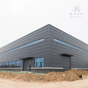 Cheap Prefab Steel Structure Warehouse with H-Section Beams and Sandwich Panels for sale