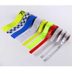 High Visibility Custom Printed Retro PVC Reflective Safety Tape With CE EN471