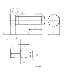Supply Metric Carbon Steel DIN960 Hex Head Bolts For Constructions