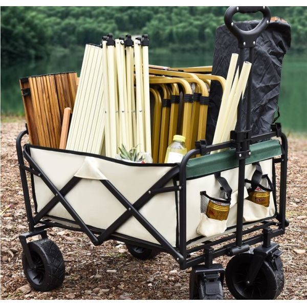 Custom Wholesale Outdoor Push Pull Collapsible Easy To Carry Camping Folding