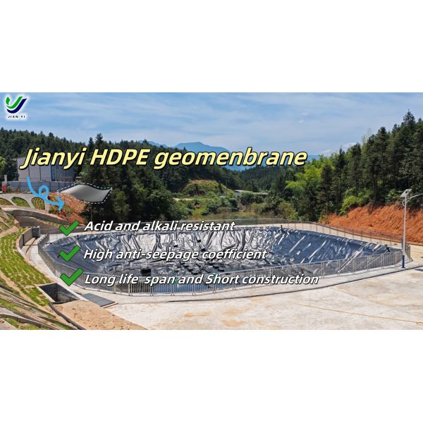 Quality Chemical Resistant and Abrasion Resistant Geomembrane Liner with Low Permeability for Heap Leach Pads wholesale