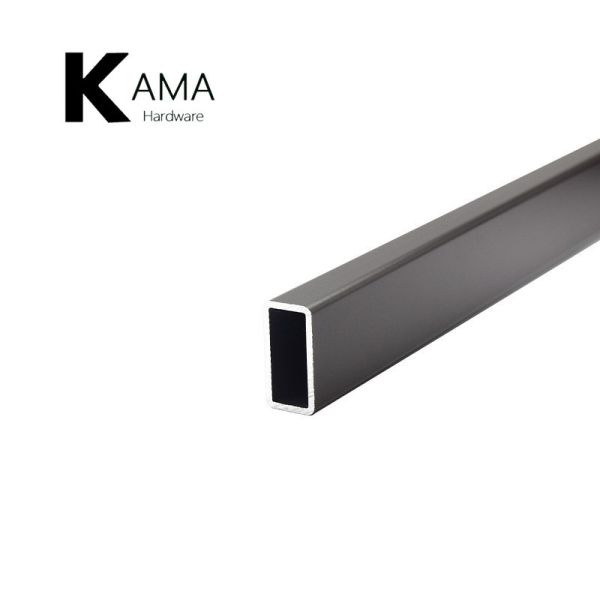 Quality Thickened Aluminum Square Tube Wardrobe Hanging Rail For Clothes wholesale