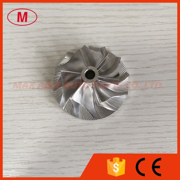 GT35 forward 38.20/55.50mm 6+6 blades turbocharger milling/aluminum 2618/billet compressor wheel