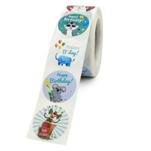 ISO9001 Eco Friendly Hot Glue Christmas Gift Tag Custom Paper Stickers,Elevate
