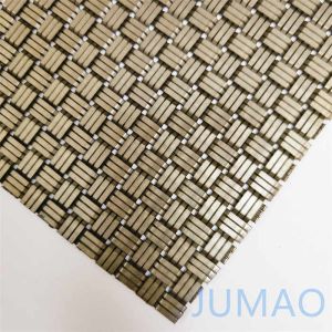 Artwork Decorative Metal Mesh Elevator Cladding Architectural Woven Mesh Metal