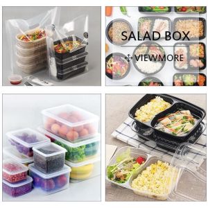 Factory custom PET PP PS plastic salad box salad bowl and container boxes,PET