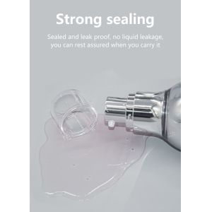 Electroplating Aluminum Acrylic Airless Pump Bottles 30ml 50ml 100ml