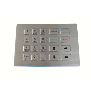 Panel Mount Industrial Metal Keypad Vandal Resistant for Kiosk