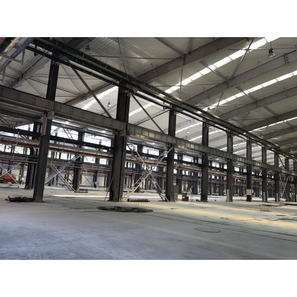 Stable H Steel Structure Industrial Metal Frame Workshop Construction Fast For Subway Workshop