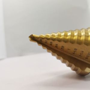 MultiStep Titanium Coated HSS4241 6Pcs Hex Shaft HSS Drill Bits Rust Resistance