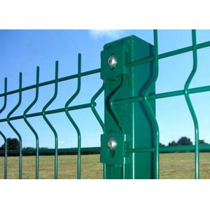 Green PVC Coated Welded Wire Mesh Panels Galvanized 200 X 50mm 5.5mm Diameter